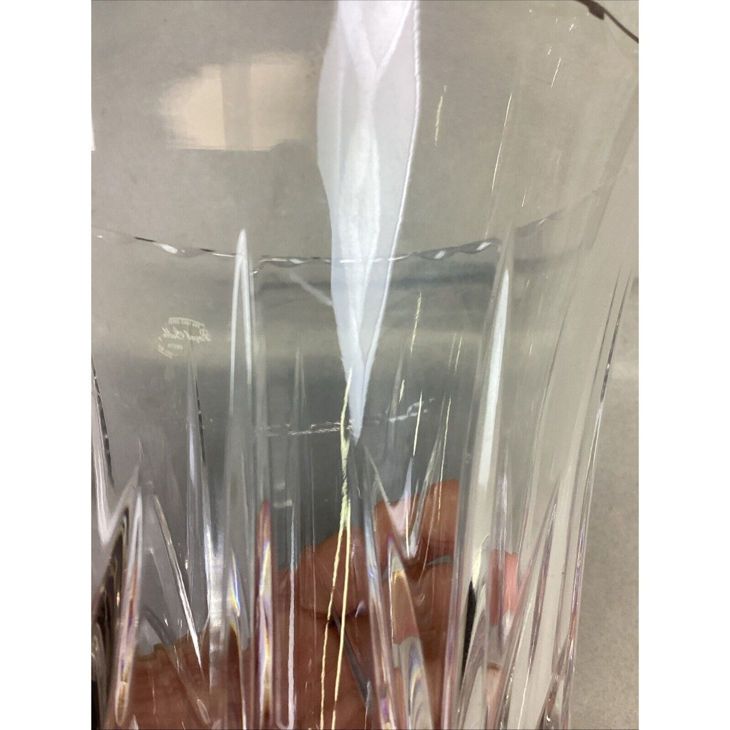 Royal Gallery 24% Lead Crystal Vase - 9.5” - Made In Croatia