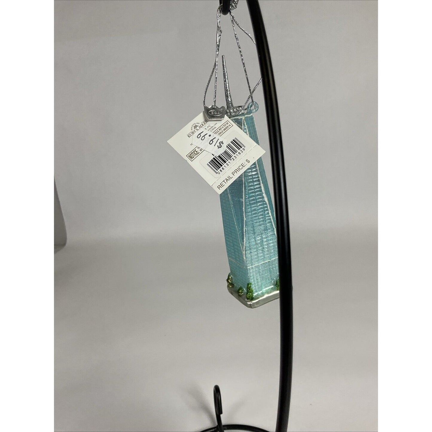 Kurt Adler Noble Gems Freedom Tower Ornament