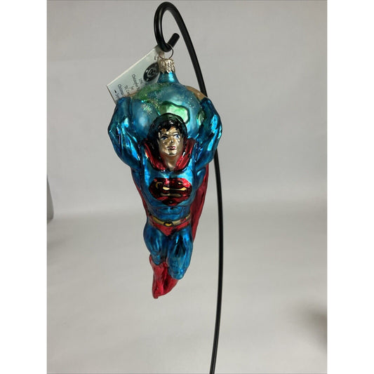 DC Warner Bros Store Christopher Radko Superman 1996 Glass Limited Ornament