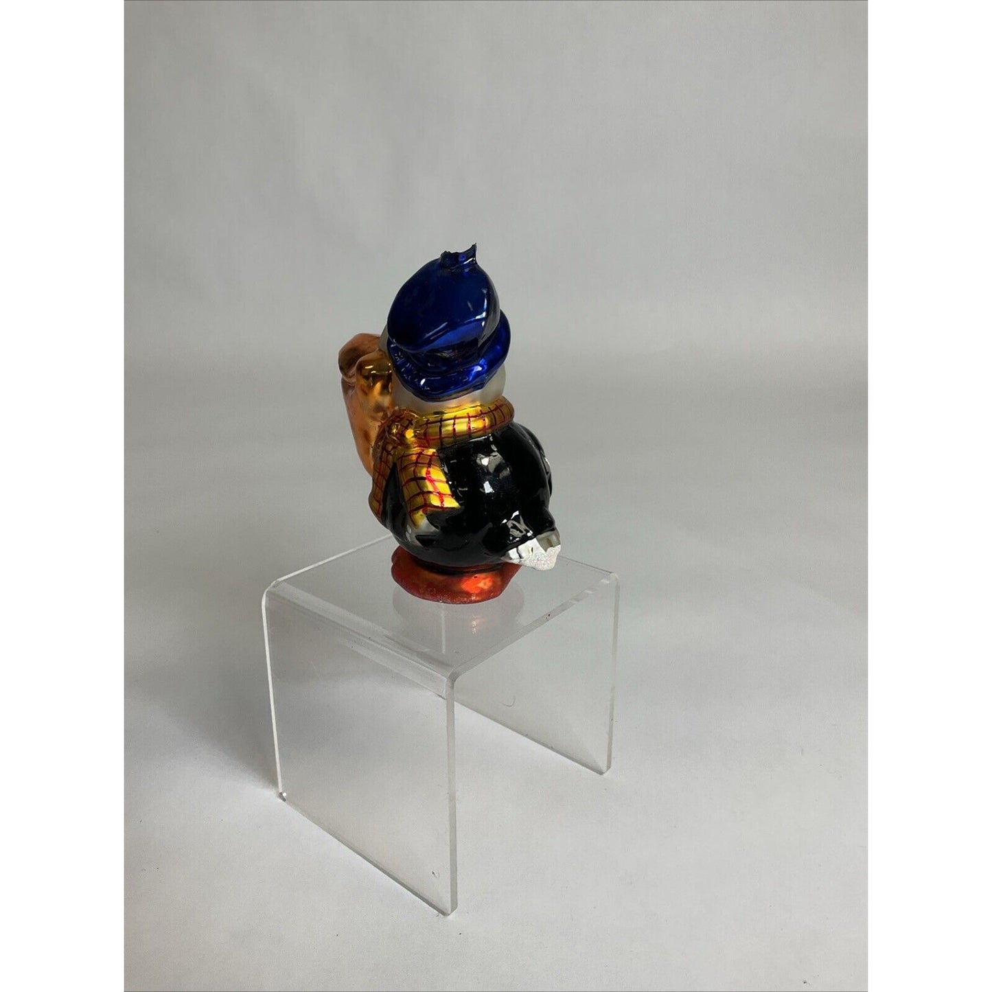 Christopher Radko Tropical Pelican Pete + Christmas Cabin Ornament / Damaged