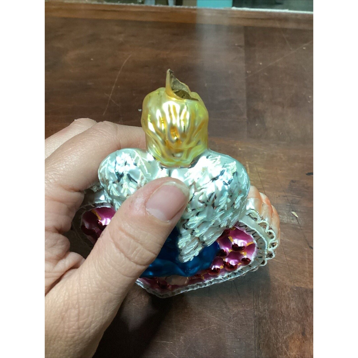 RADKO 'CUPID'S SURPRISE' Feb 2002 Ornament of Month - Broken Top