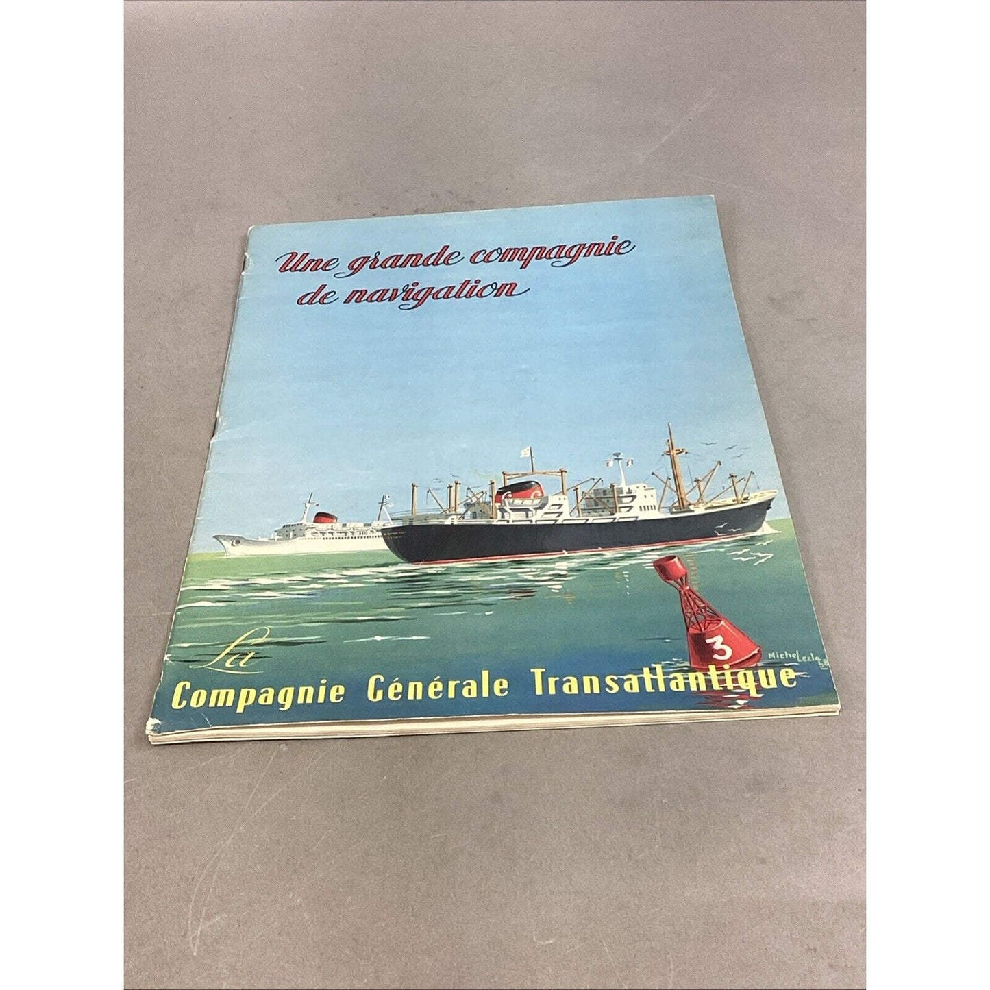 Set Of 2 1960 SS FRANCE La Compagnie Generale Transatlantique Children’s Books