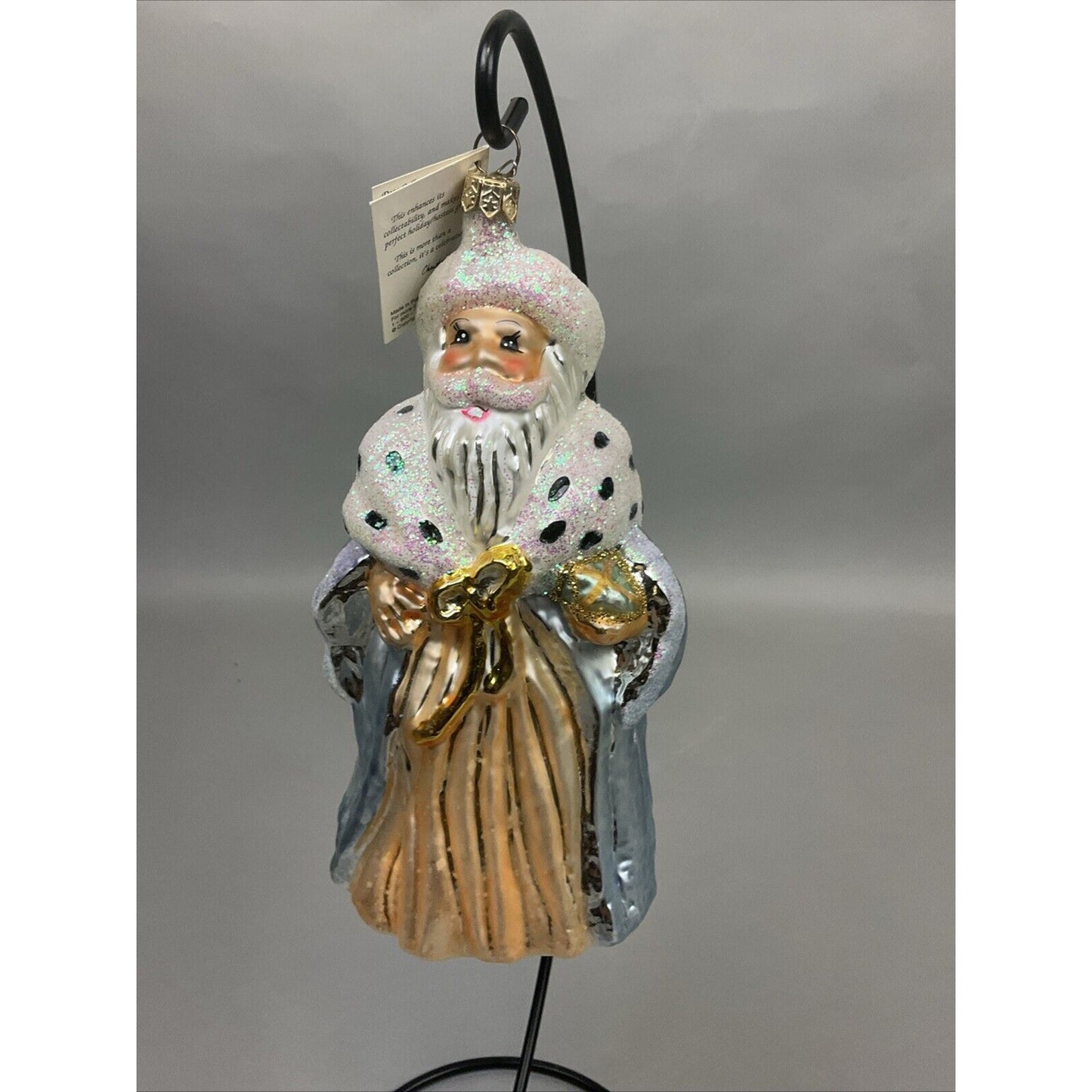 Radko “Highland Eleven” + “Winter Dream Santa” Christmas Ornaments / Damaged