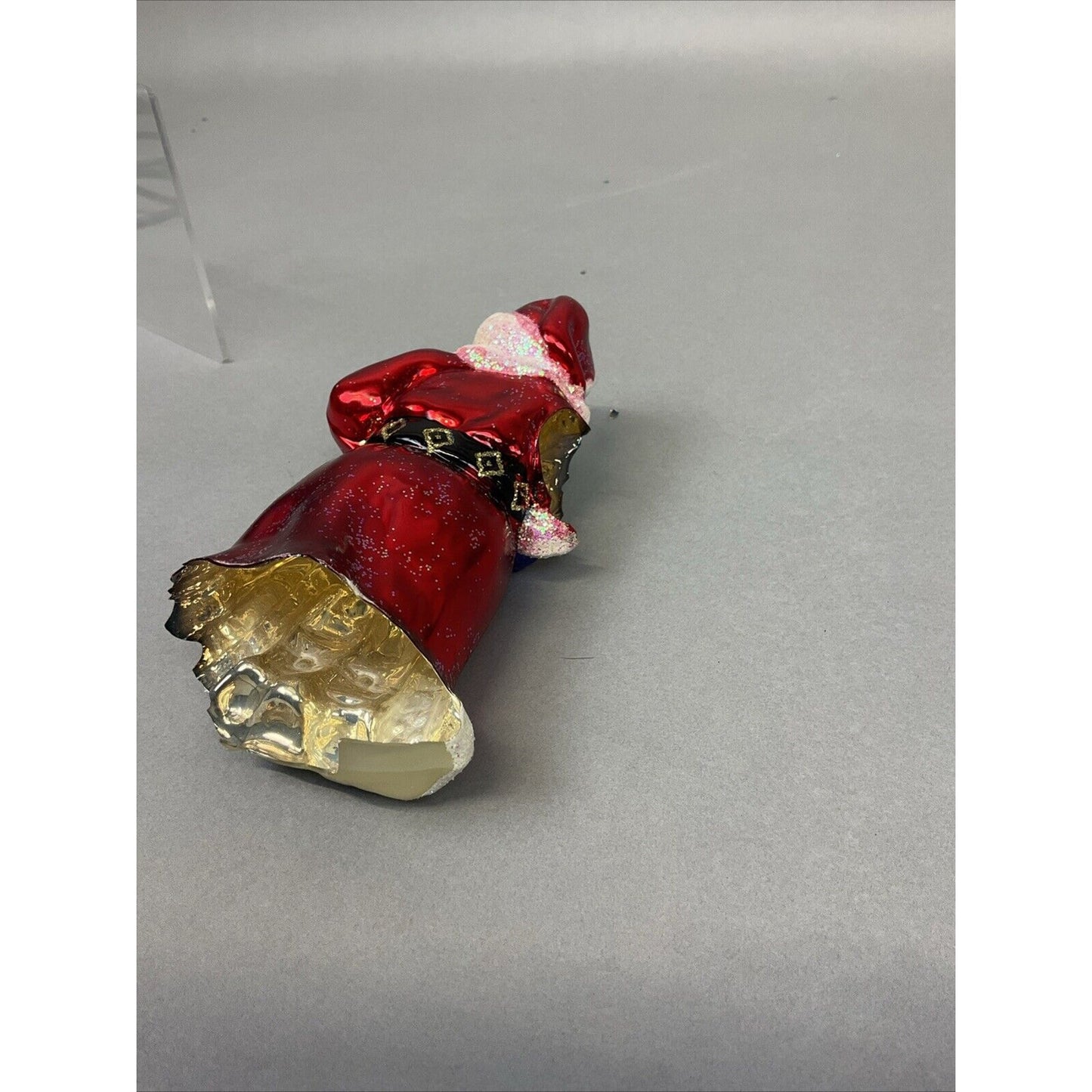 Radko Saks 5th Ave Santa Millenium + Santa List Christmas Ornaments / Damaged
