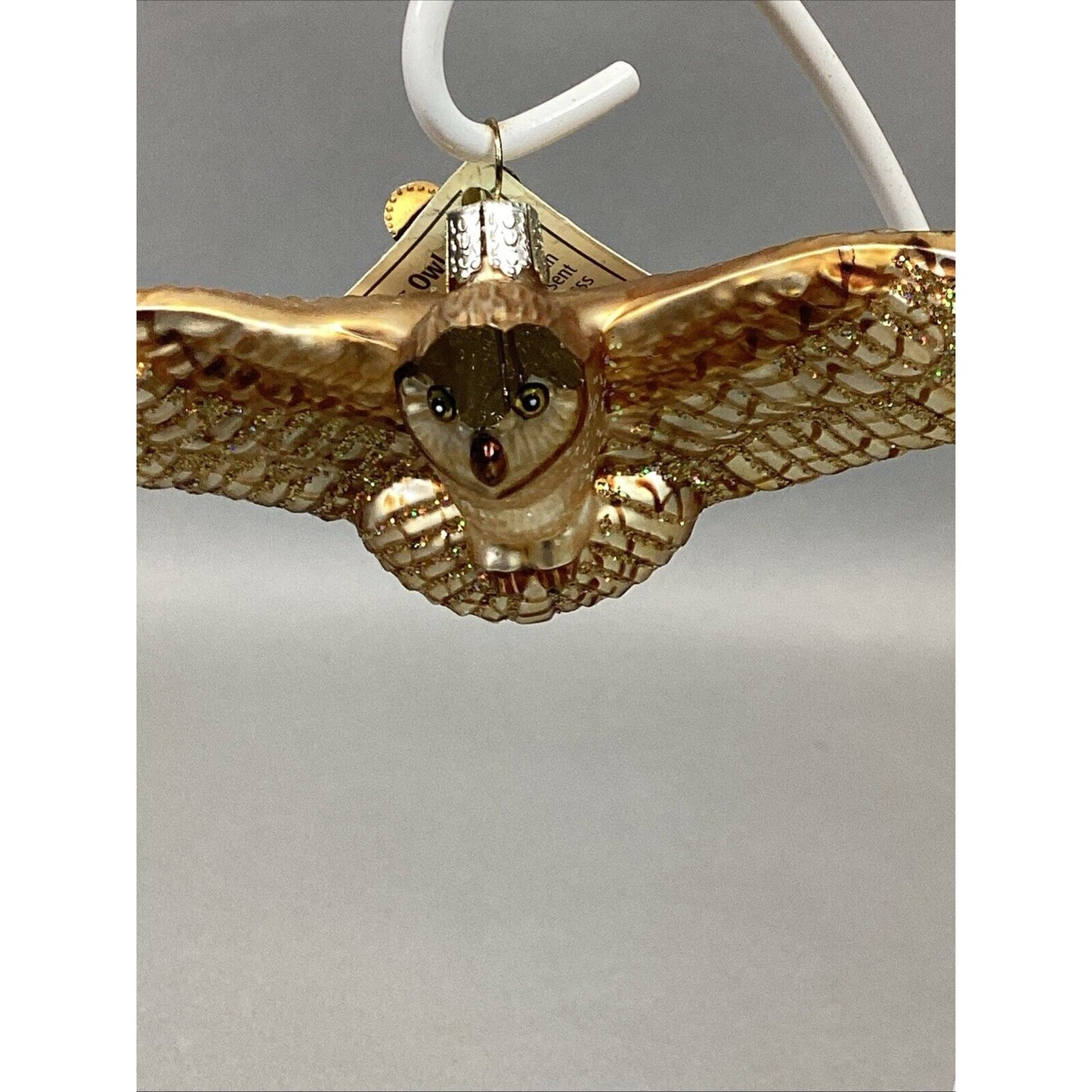 Radko Fantail And Old World Christmas Flying Owl - Damaged - With Tags