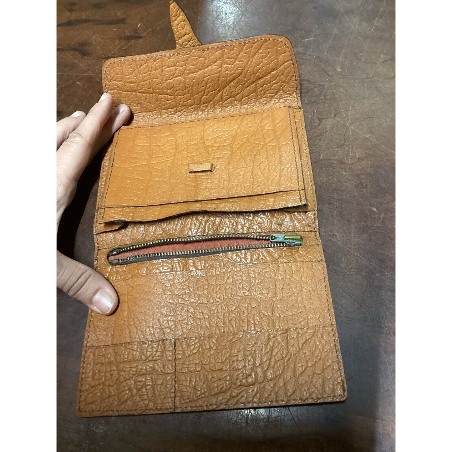 Vintage Kabel Bydgoszcz Brown Leather Wallet