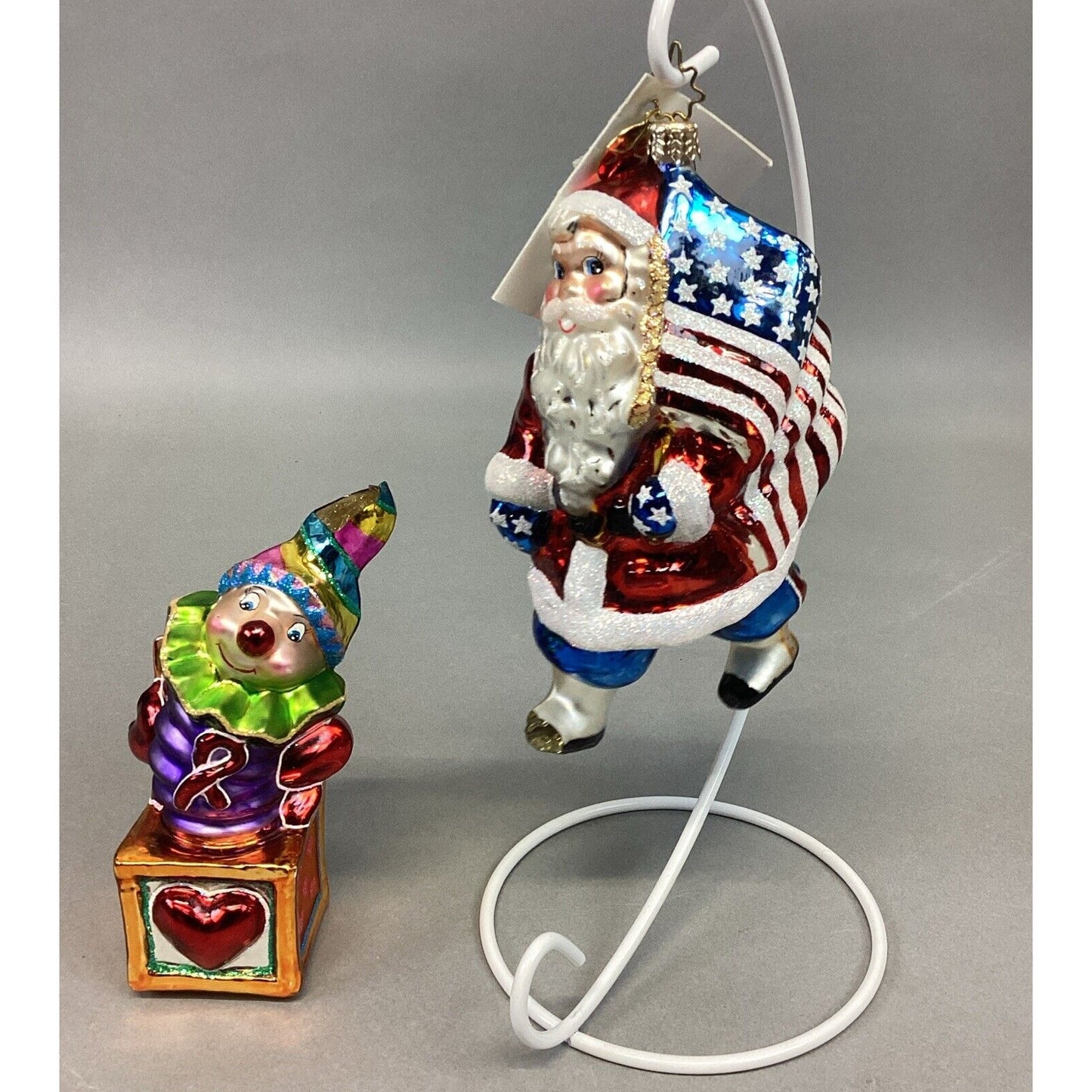 Radko A Little Pop Of Music & Patriot Parade Christmas Ornaments - Damaged