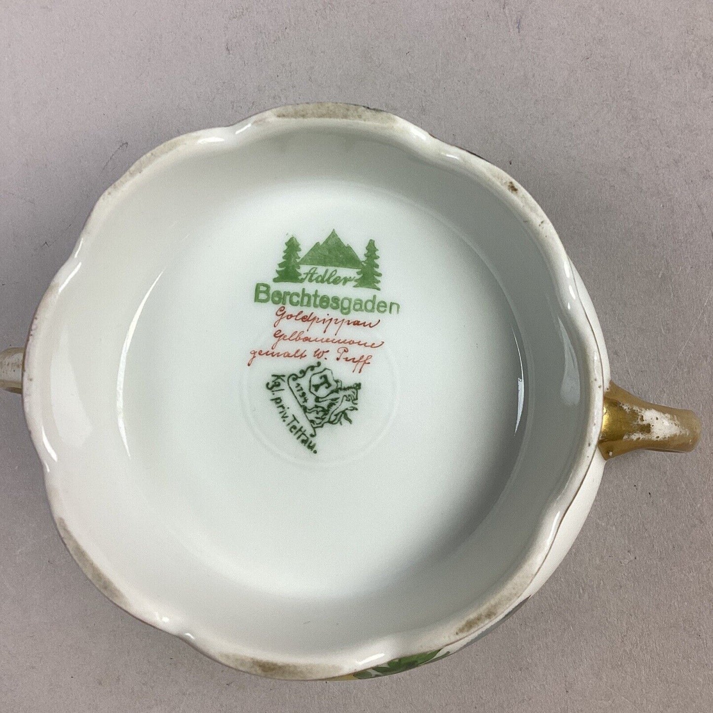 Thomas Adler Bavaria Berchtesgaden Floral Sugar Bowl With Lid