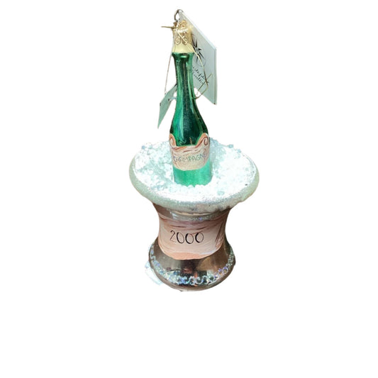 VTG Radko Grand Toast Year 2000 Y2K Champagne Bottle Bucket - Broken At Base