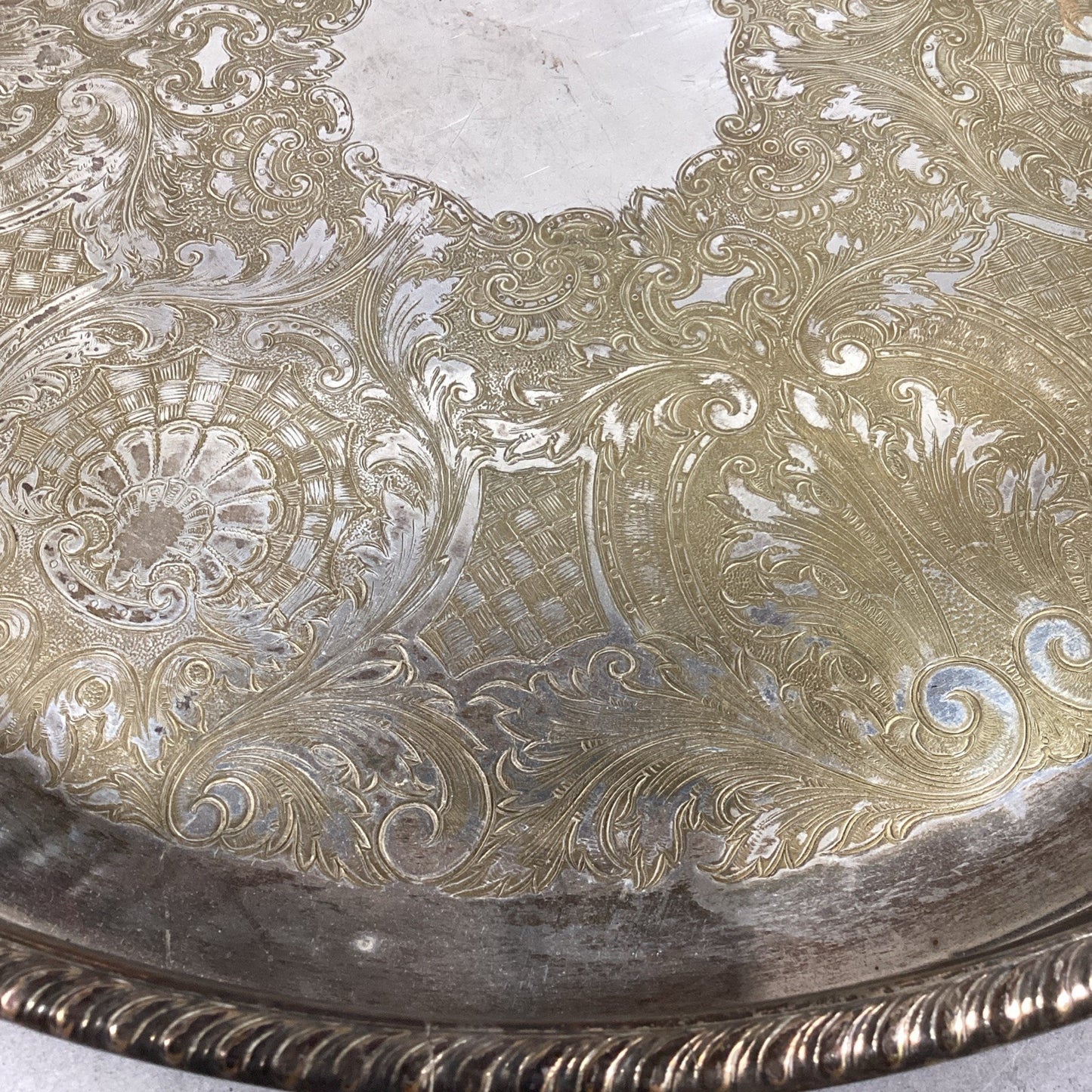 Set Of Vintage Silver Plated Serving Dishes Trays