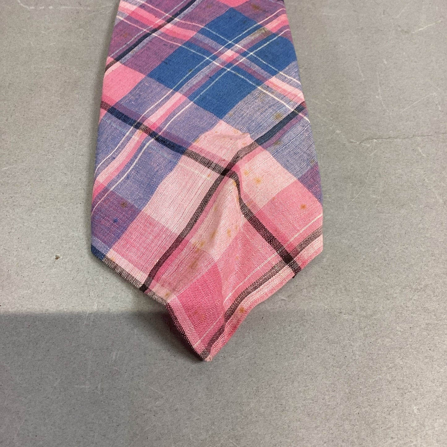 Brooks Brothers Striped Blue/Pink Tie, Pink Blue Plaid & Blue/White Striped Ties
