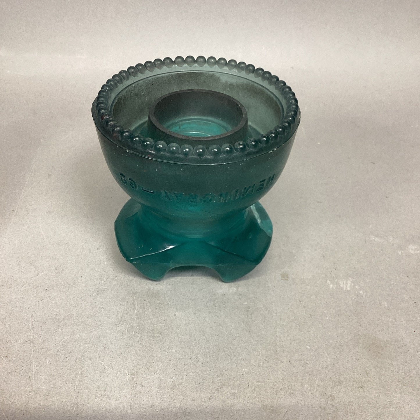 Heminggray #62 Glass Insulator Candle Holder - Made In The USA