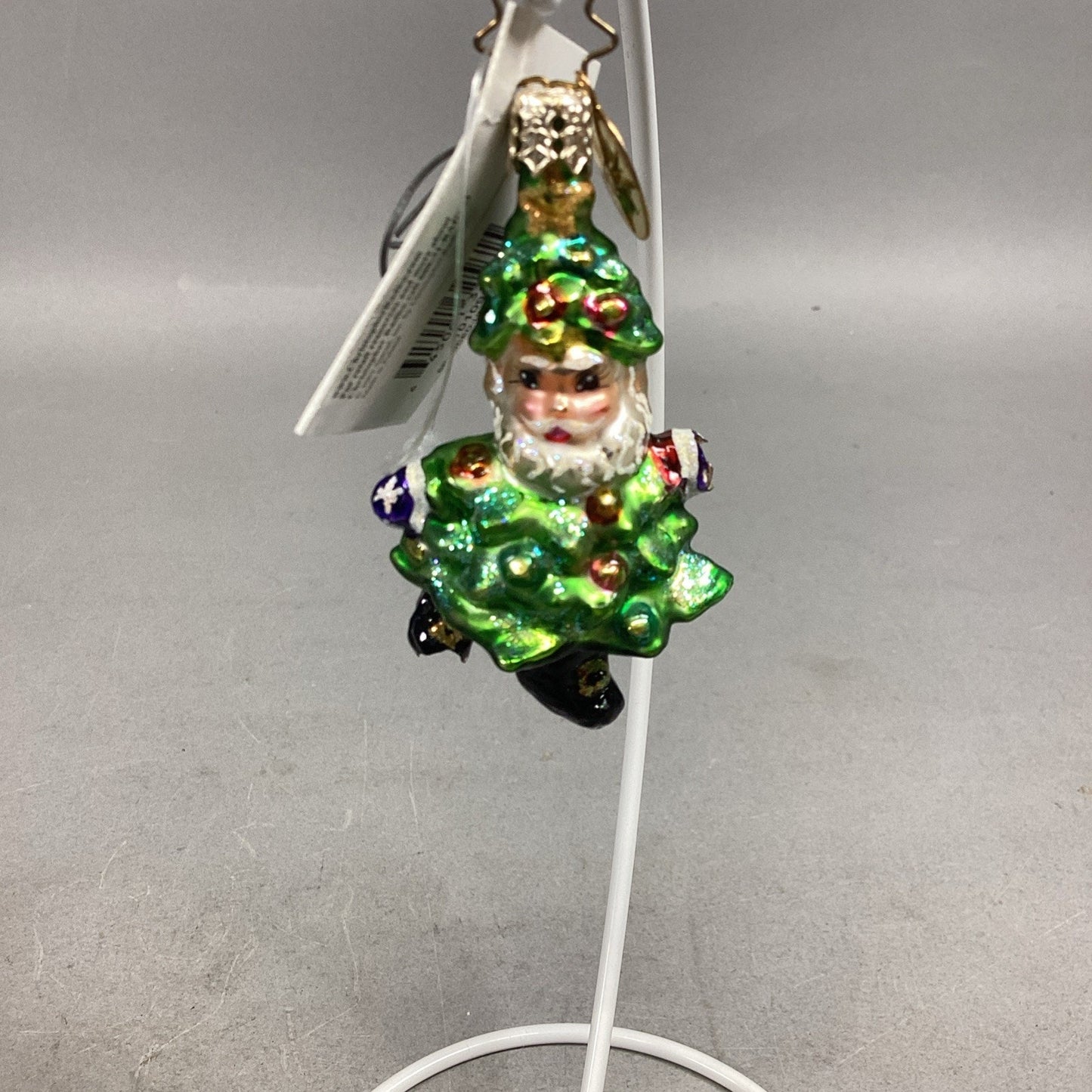 Radko Spruced Up Santa Gem With Tags #1010939 - Damaged