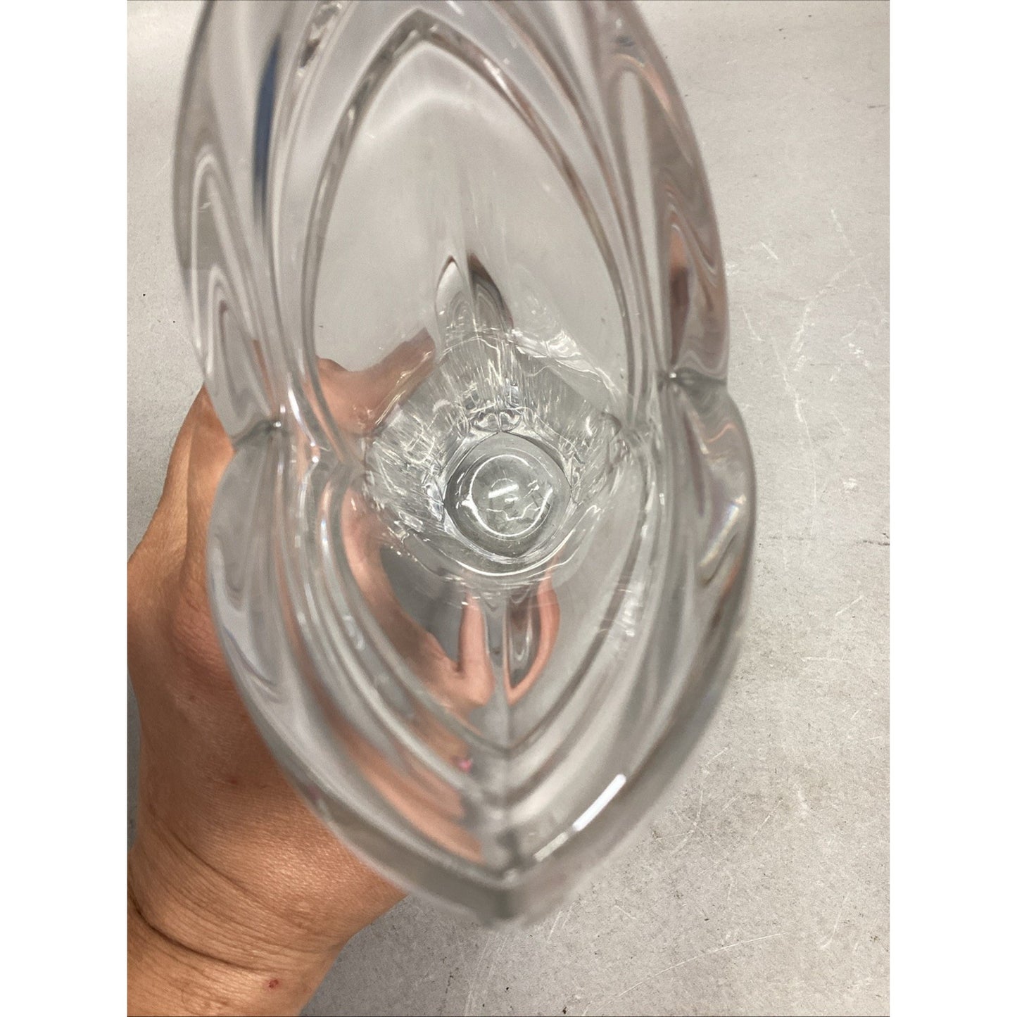 Mikasa Art Deco Glass Vase - 8.25”H