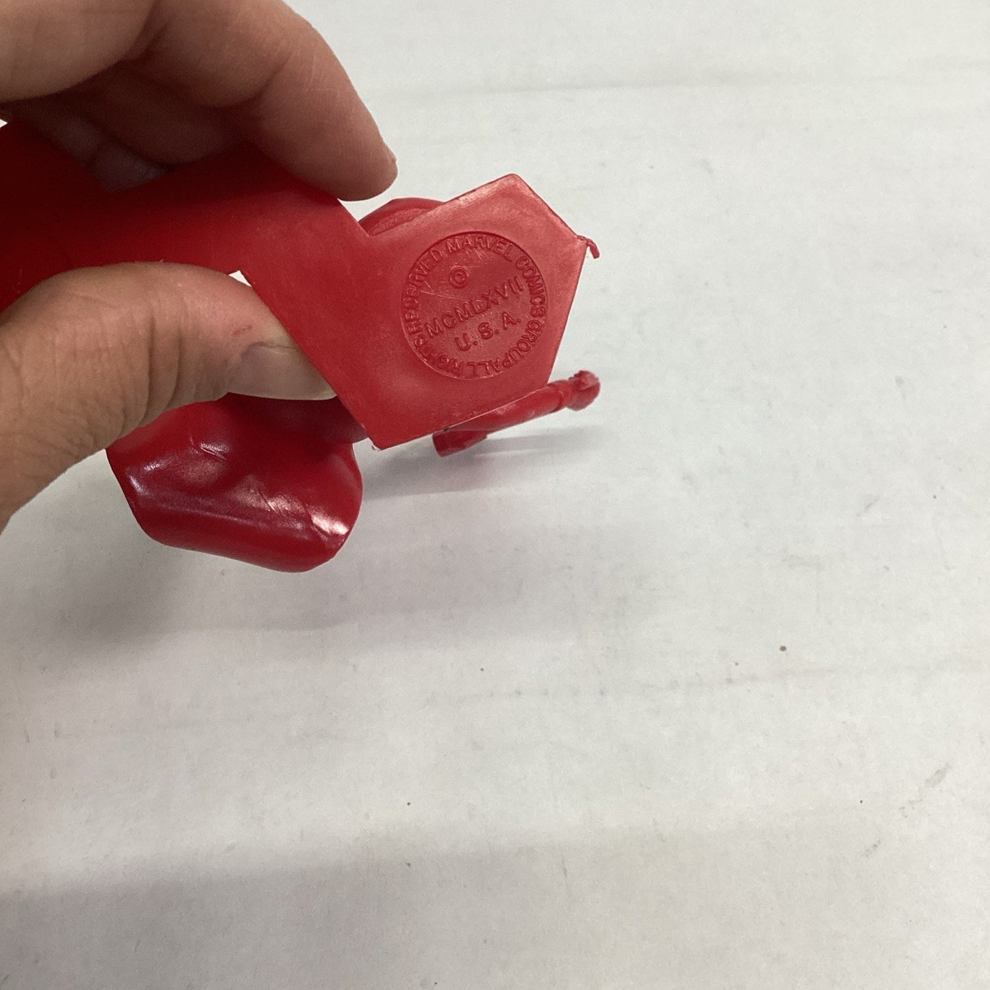 VTG 1967 Marvel Marx Thor 6" Plastic Red Figurine Super Hero Action Figure NOS