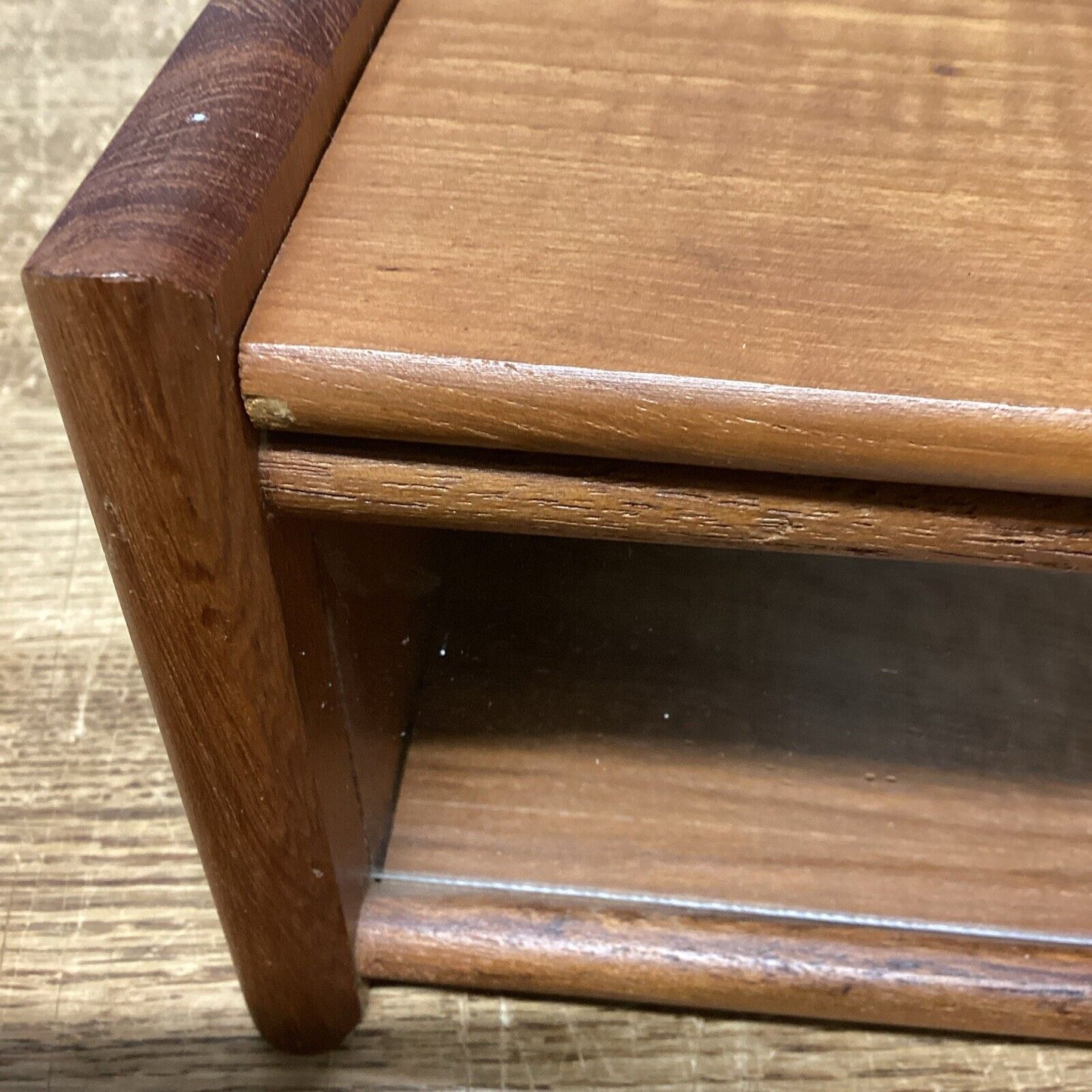 Dolphin Genuine Teakwood Wooden Recipe Box Or Candle Holder