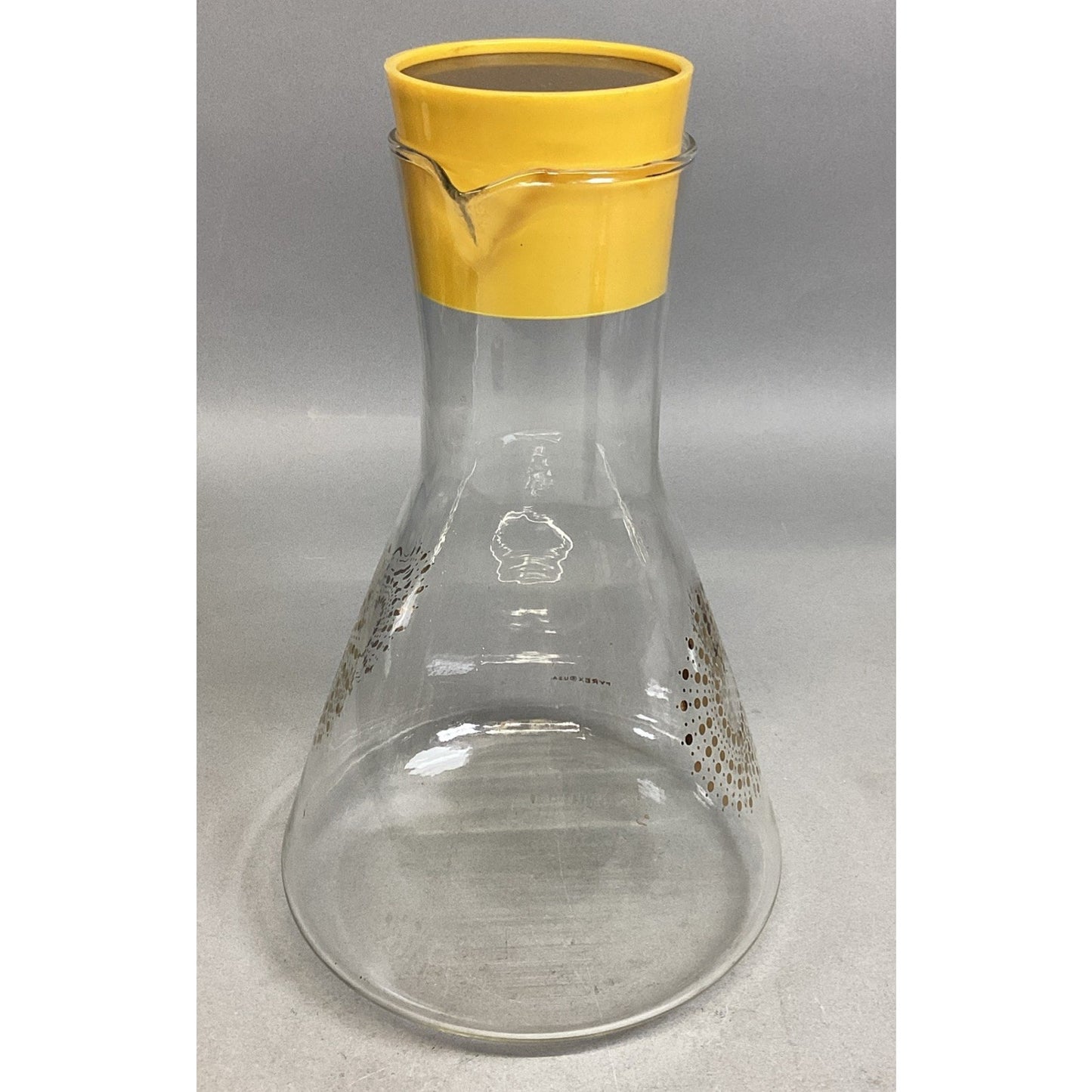 Vintage MCM Mid Century Modern Juice Carafe Decanter With Lid - 11”H