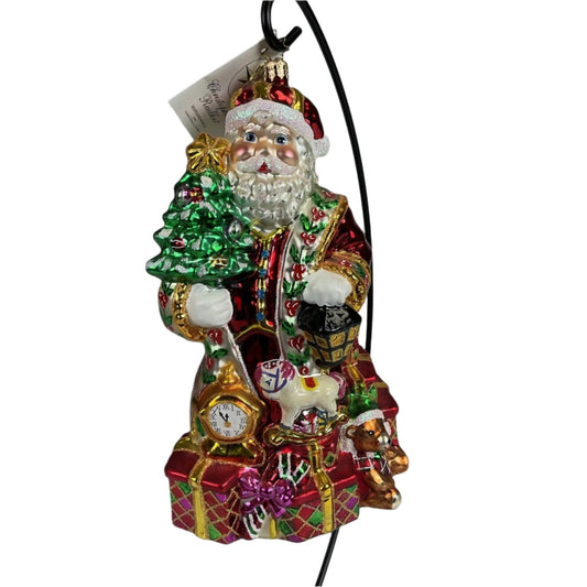 Christopher Radko 2004 Resplendance Santa Limited Edition Ornament & Tags