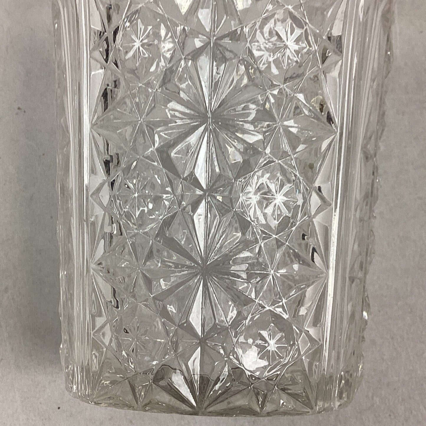 3 Vintage Decorative Glass Tumblers - Etched Glass, Daisy/Buttons & Floral Glass