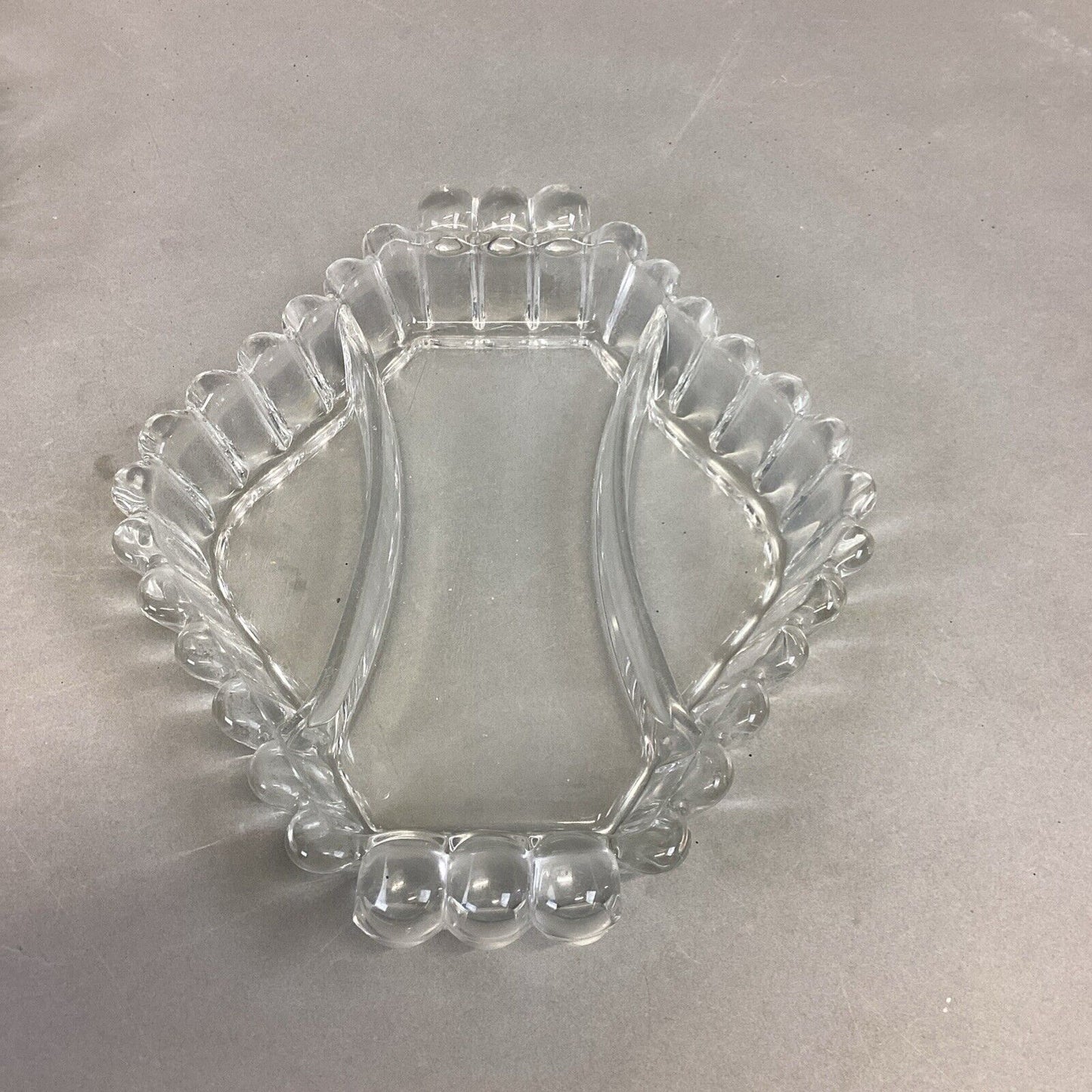 Set Of 3 Decorative Glass Butter Candy Serving Dishes