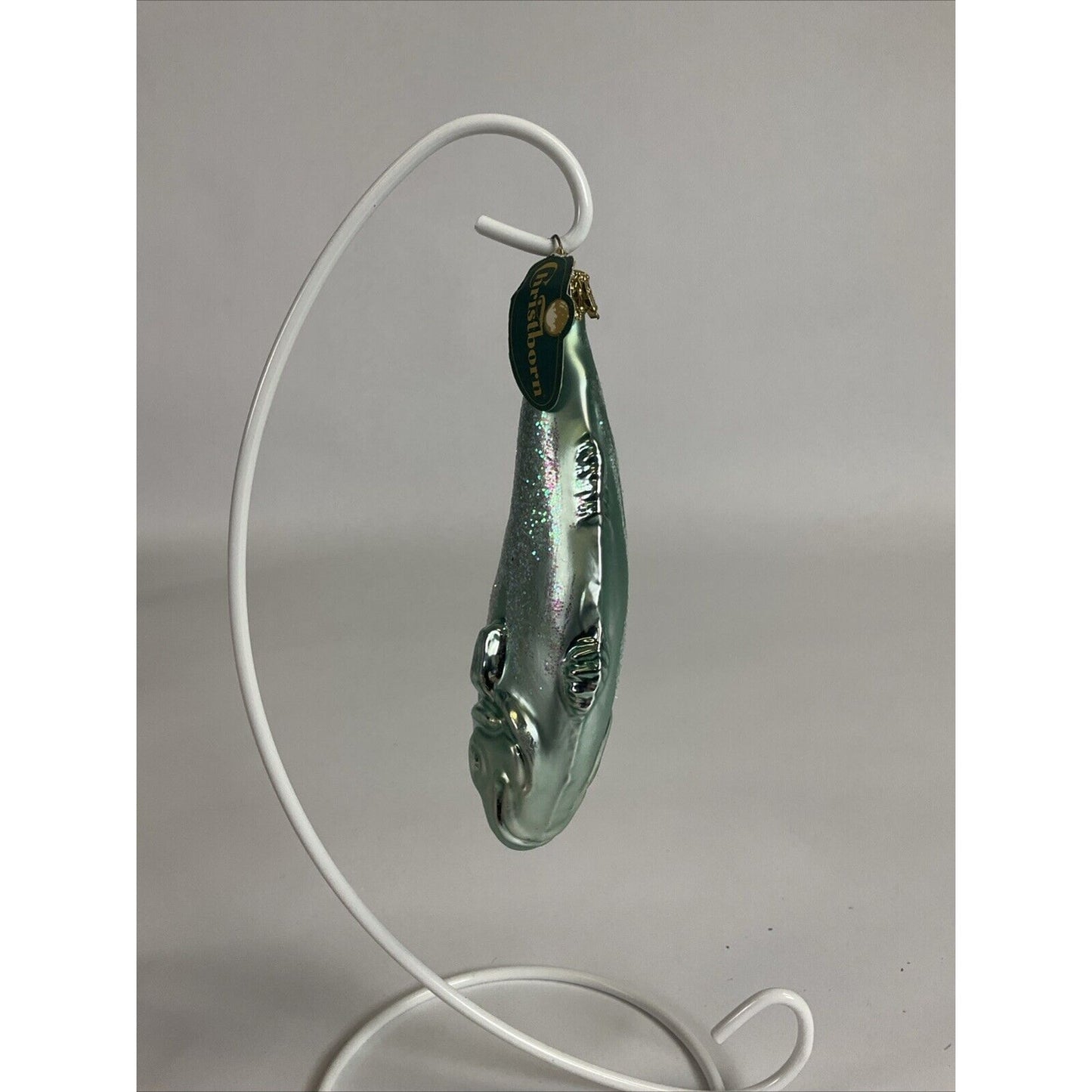 Christborn Glass Figural Fish Christmas Ornament
