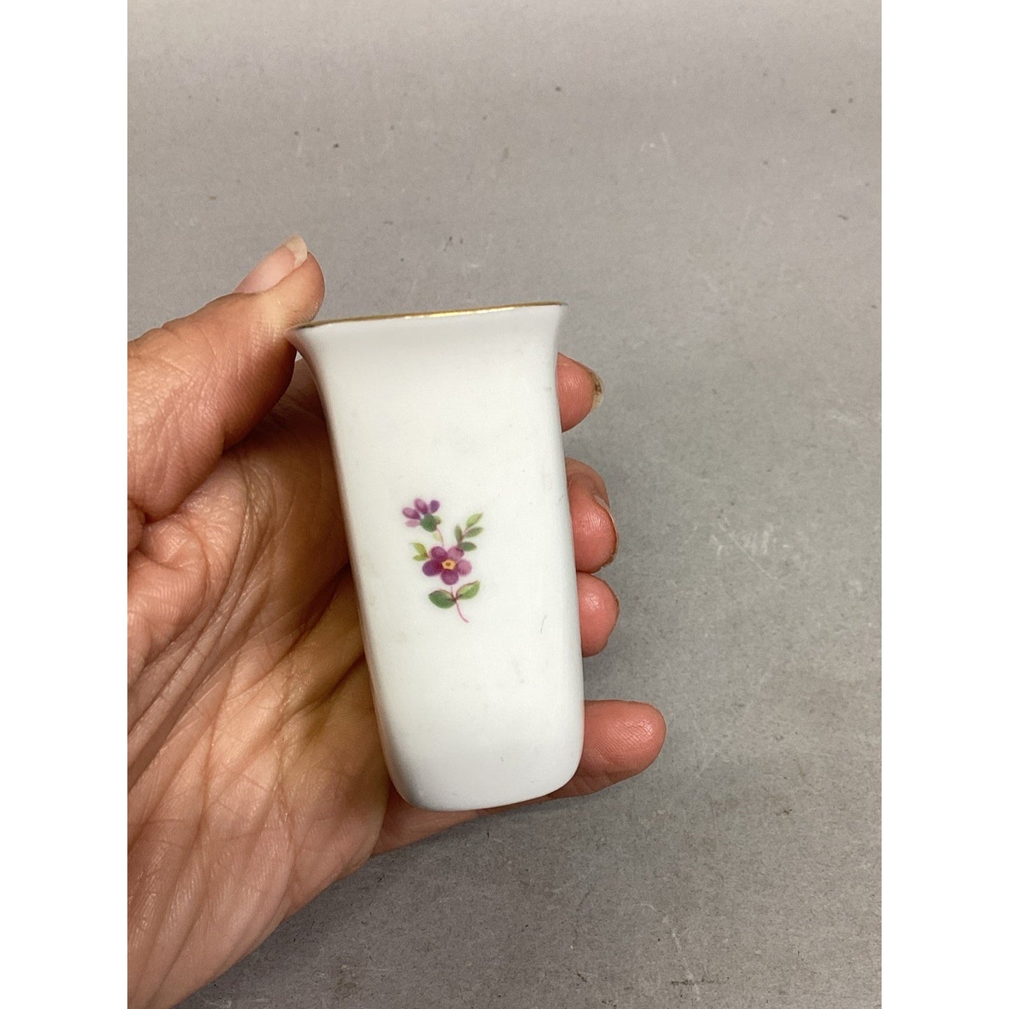 Minton Floral Toothpick Holder & Bavaria Schumann Reticulated Trinket Candy Dish