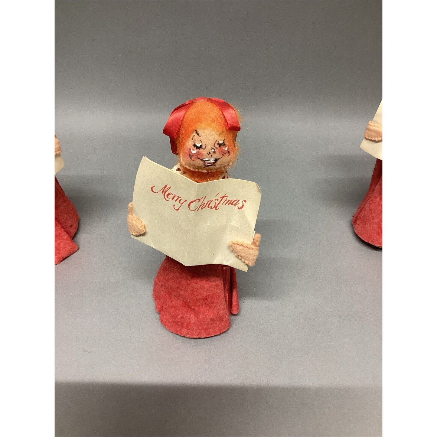 Vintage 1970 Annalee Singing Choir Girls Set of 3 Christmas Dolls