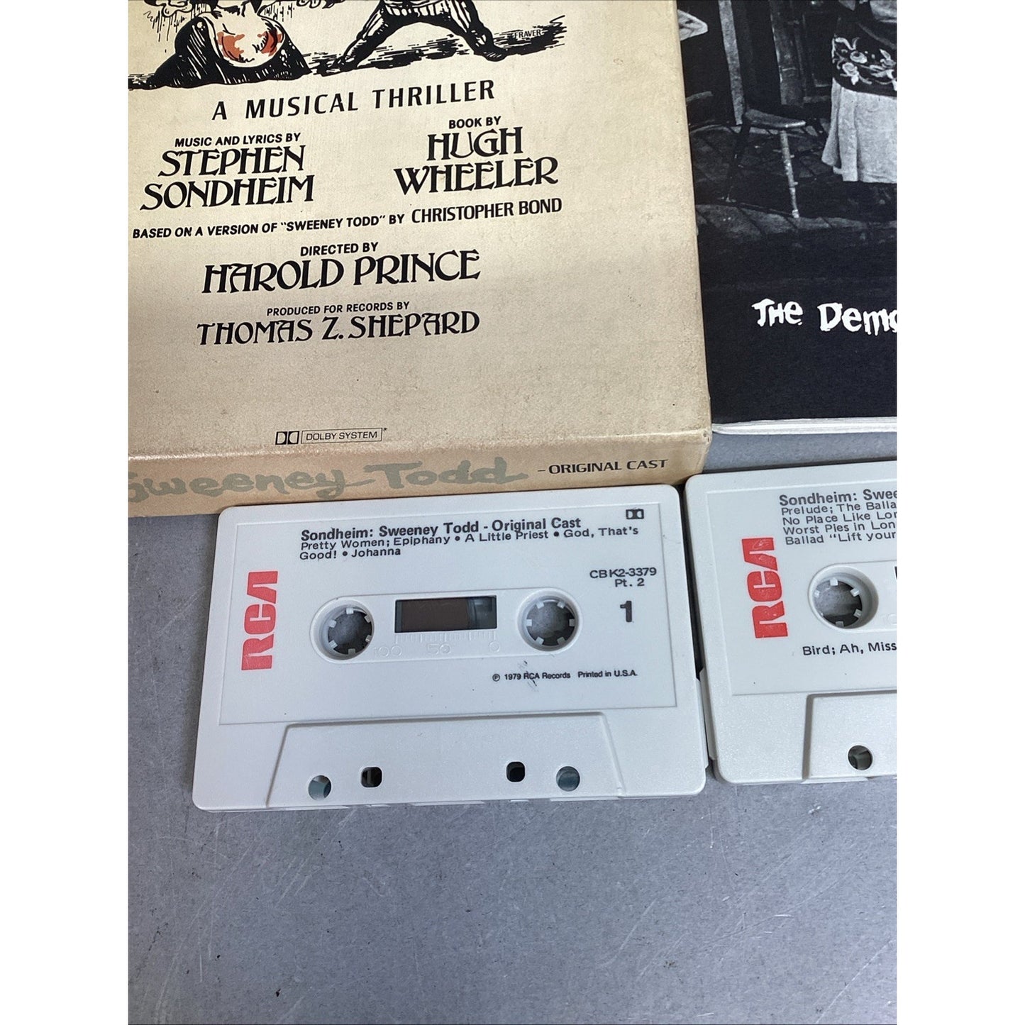 2 - Sweeney Todd The Demon Barber of Fleet Street 1979 Cast Recording Cassettes