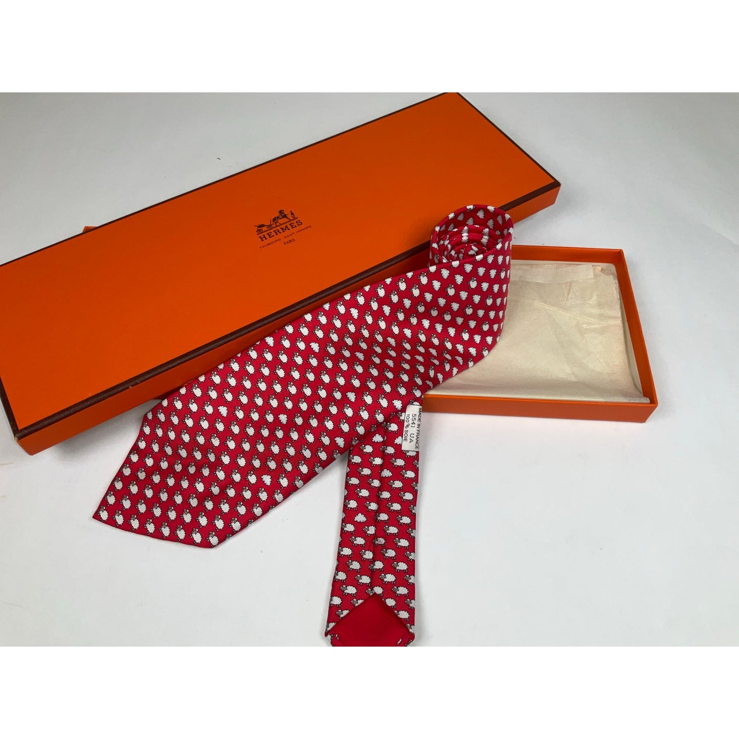 Men’s Hermès Sheep Tie REF: 5541UA | No Box