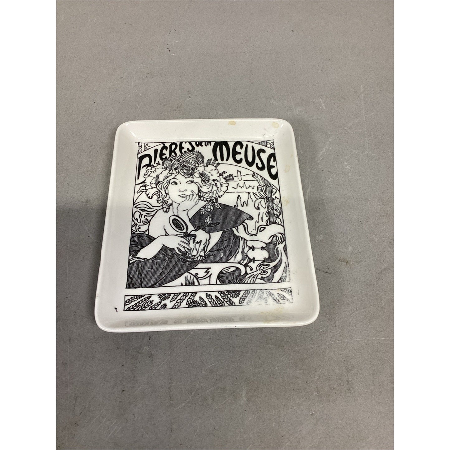 3 Belle Epoque Trinket Trays French Actresses - Made In Paris, France - 6x5”