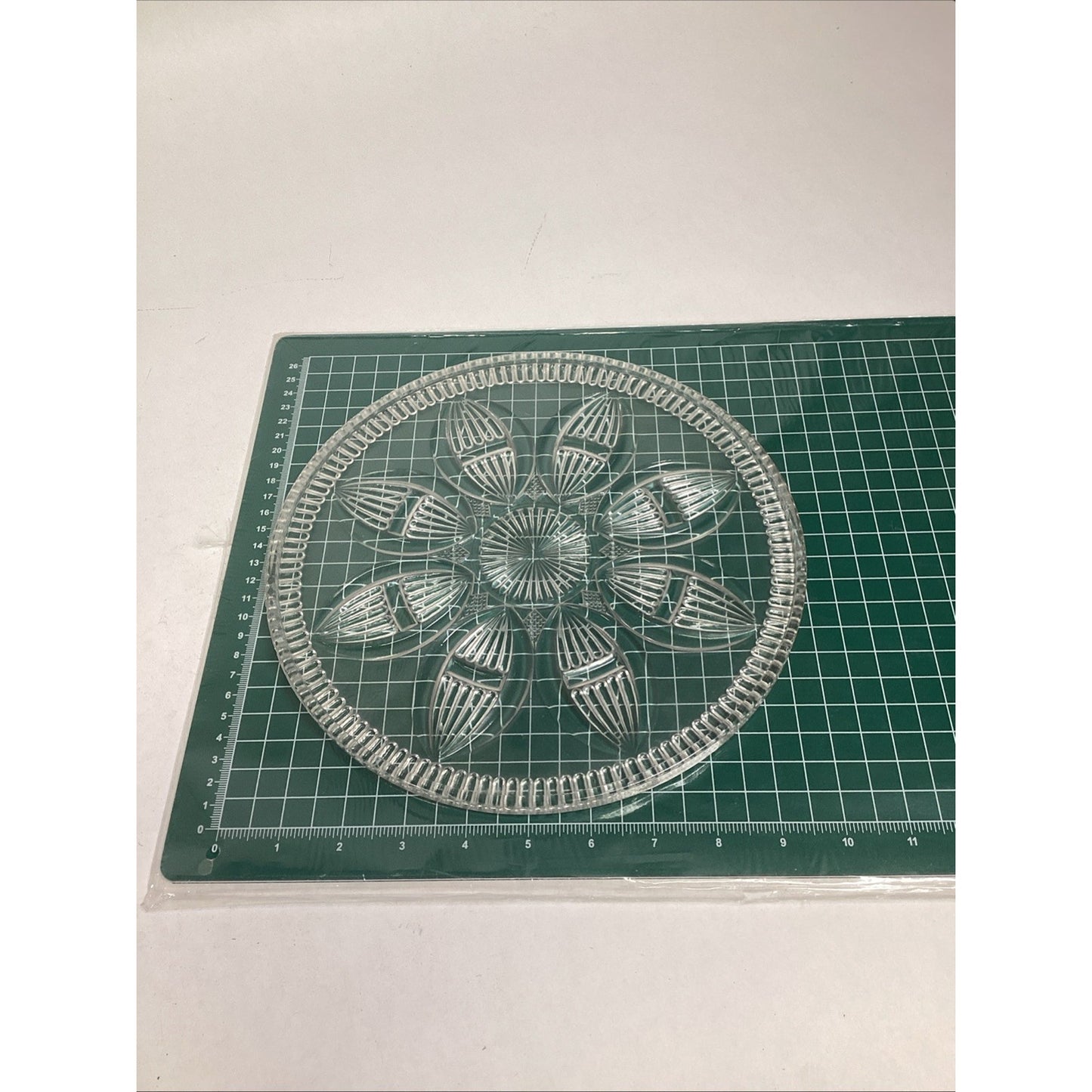 Imperial Glass Floral Tray Pattern - 10”D