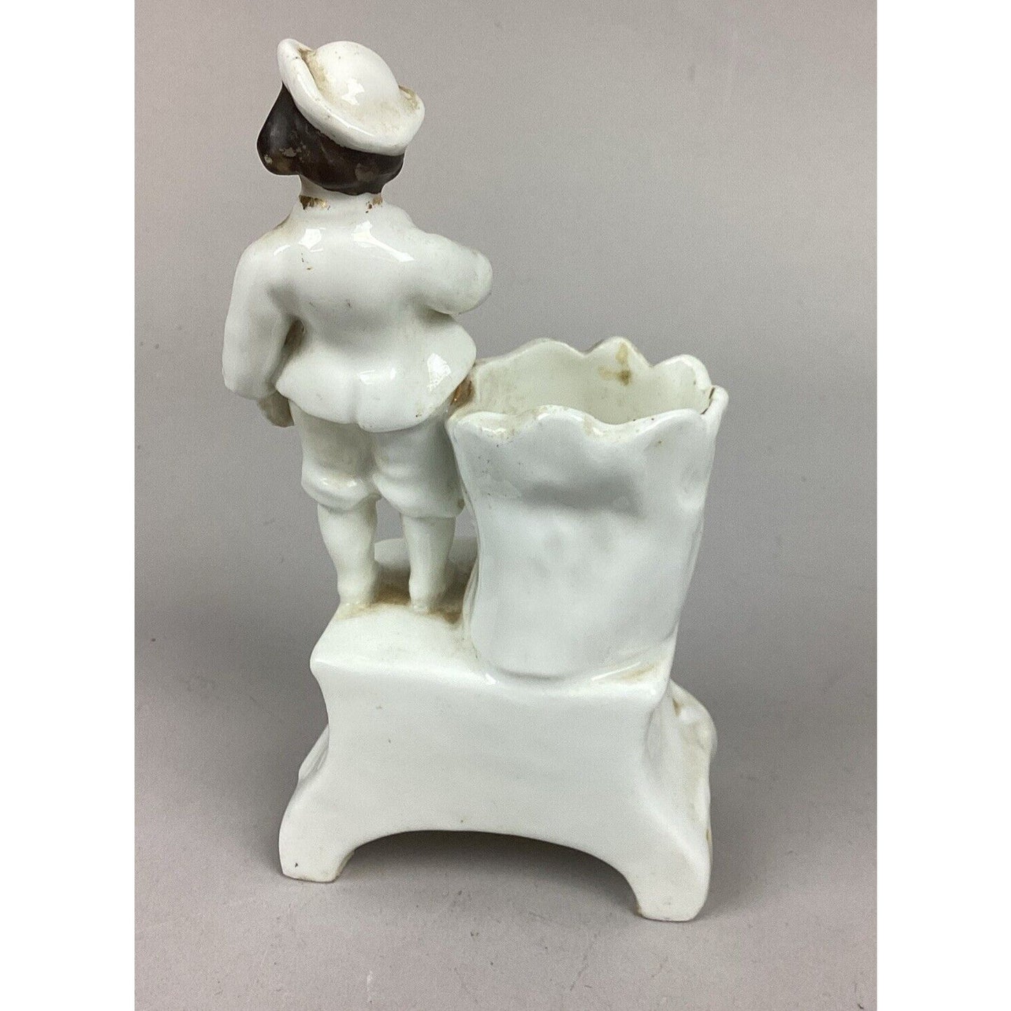 Antique Porcelain Figurine And Bud Vase