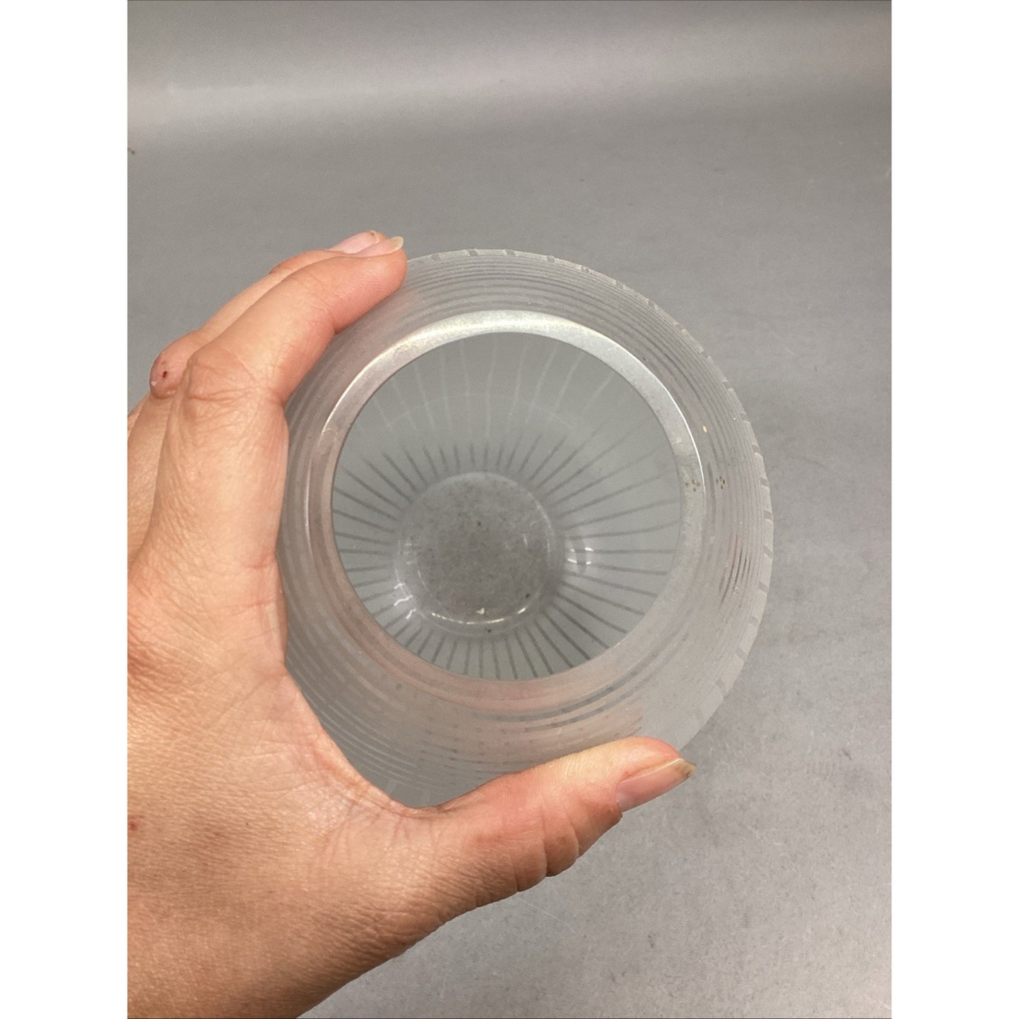 10.25” Striped Glass Vase