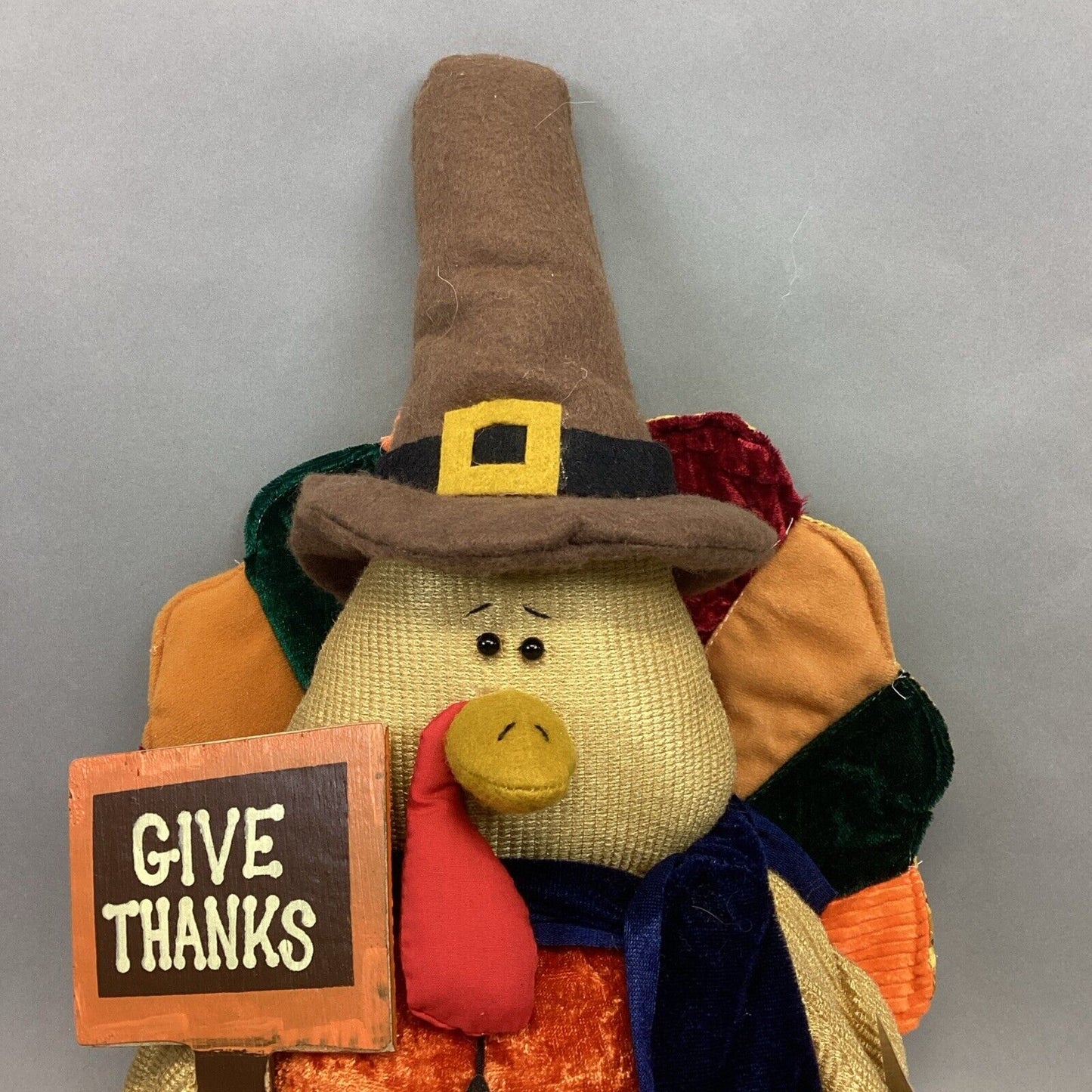 Sunset Bay Seasonal Turkey Pilgrim Plush Shelf Sitter #C5959 - 28”