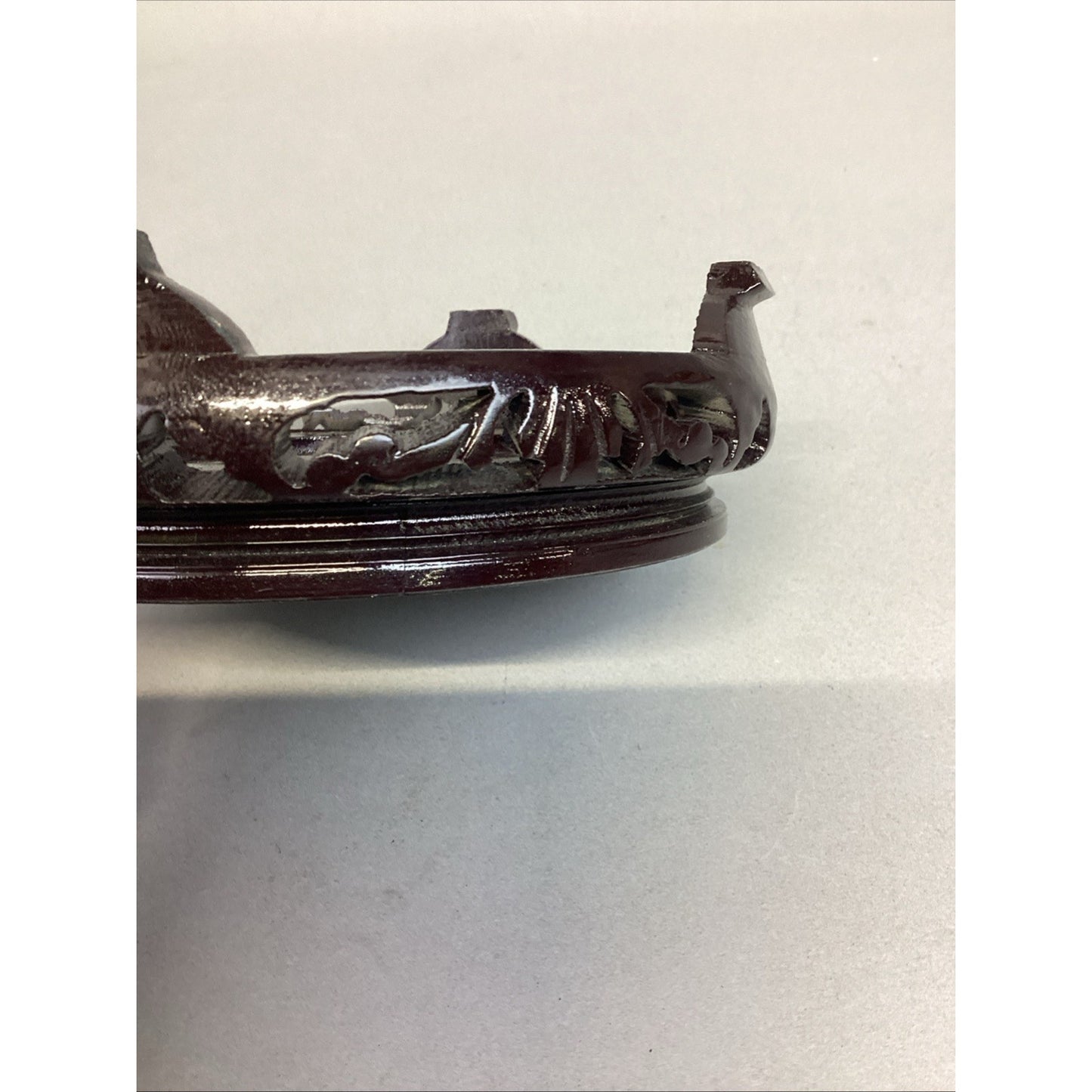 Vintage Wooden Carved Ornate Vase Stand