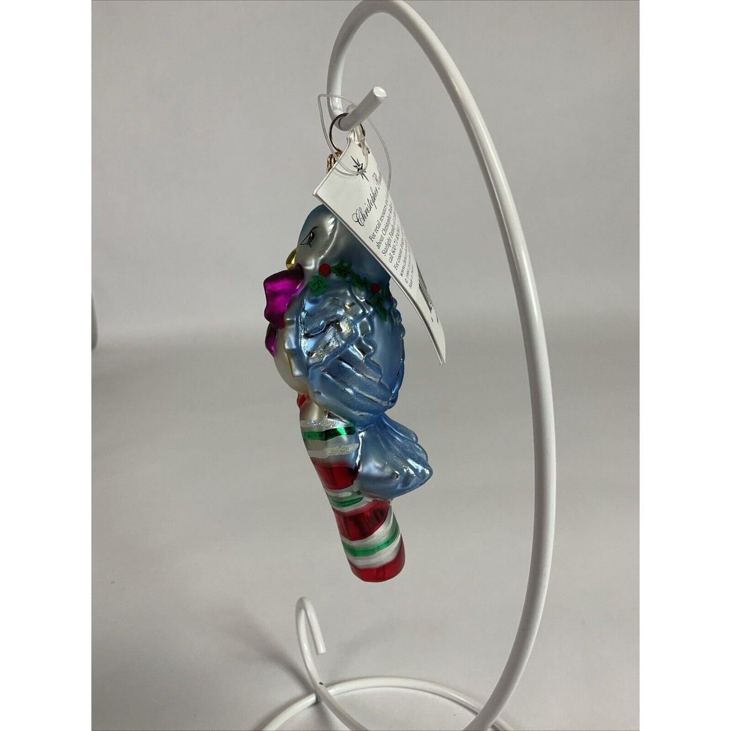 Christopher Radko Tweets On Sweets Glass Christmas Ornament