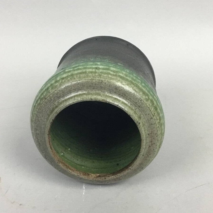 Ceramic KJ green pottery vase