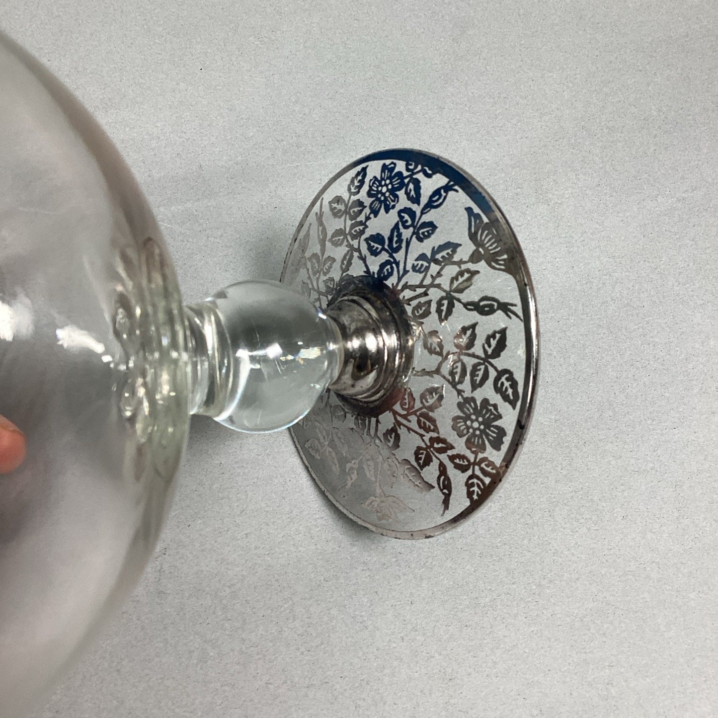 Silver City Glass Compote Bowl Jelly Jam Candy Pedestal