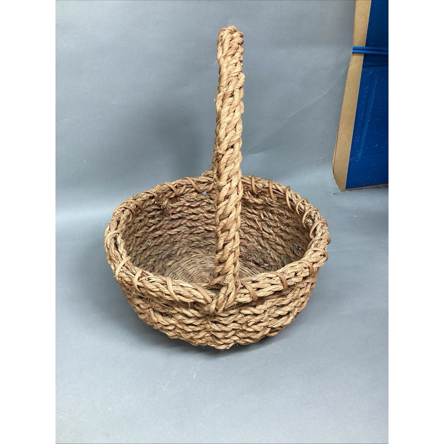 Vintage Woven Basket - 15”Hx11.75”D