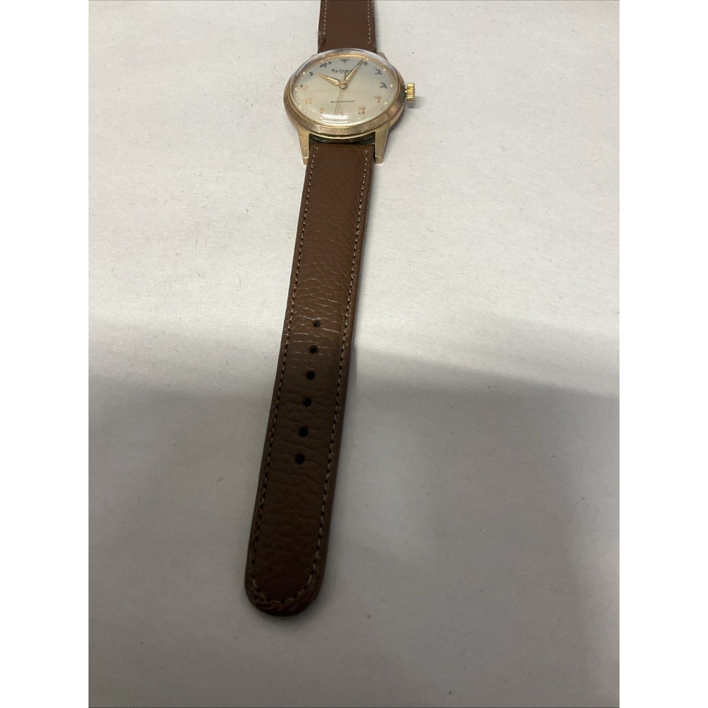 Rare Watch Talisman Jewish numerals Swiss Made 1950s Watch