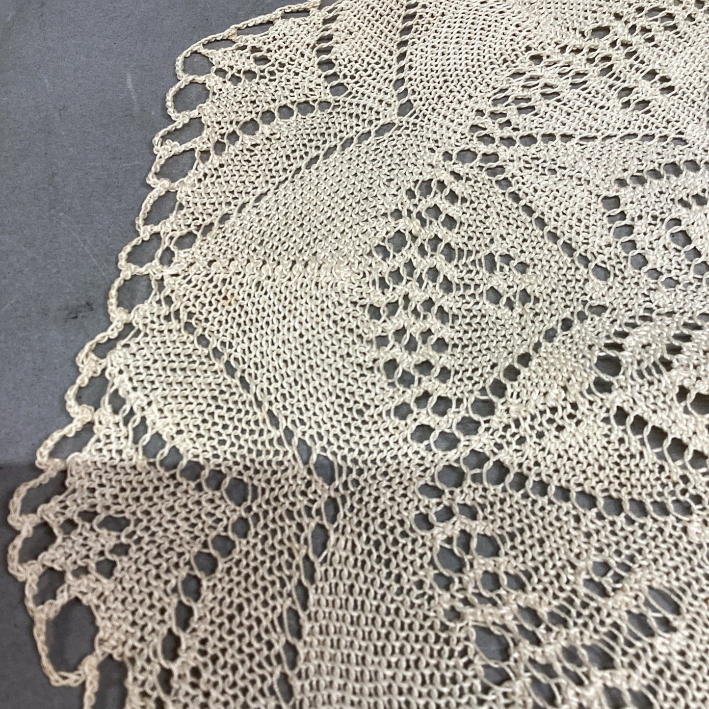 Set Of 2 Elegant Antique Handmade Needle Lace Doilies