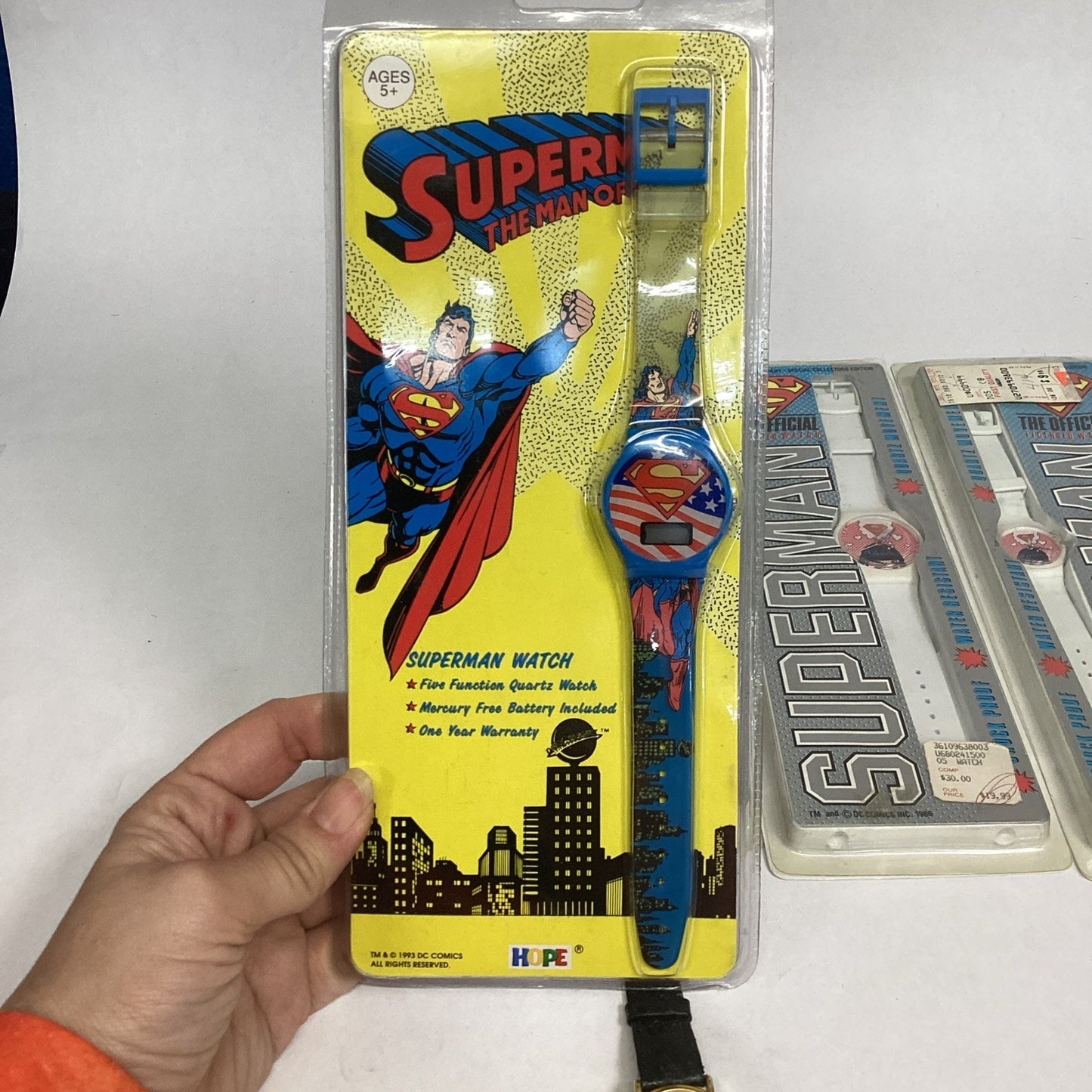 Set Of 5 DC Comics Superman Watches