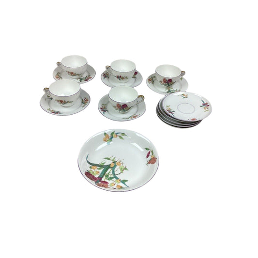 Royal Schwarzburg South Seas Cups, Saucers, Dish Set - 16 Items