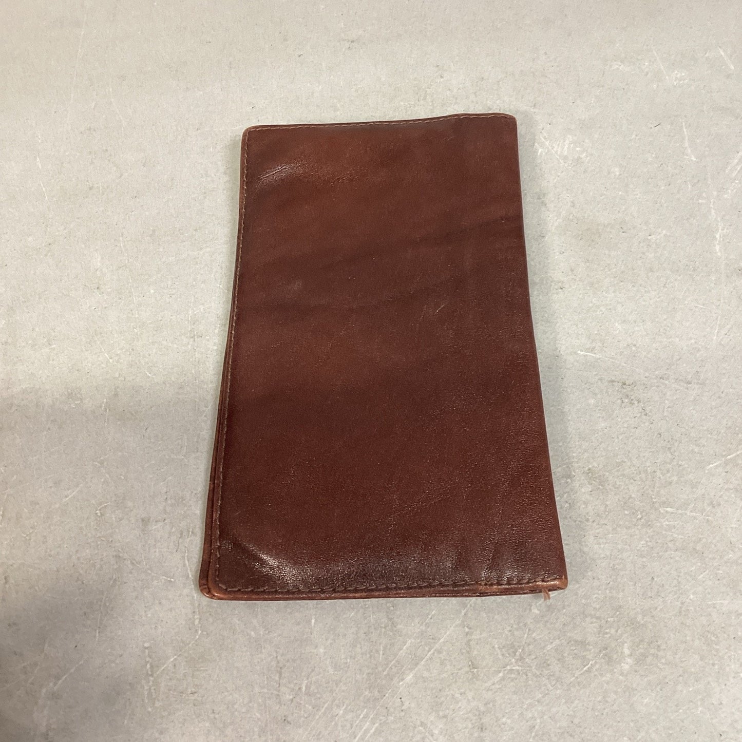 Set Of 2 Vintage Genuine Leather Wallets - Brown One Is Piel Brand