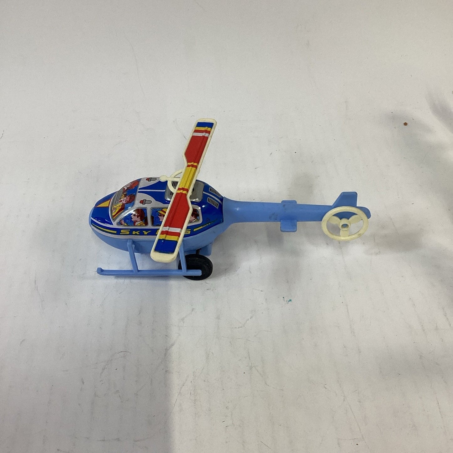 Lot Of 4 Plastic Helicopters With Rotating Blades - Skyking, Flying Star, Super