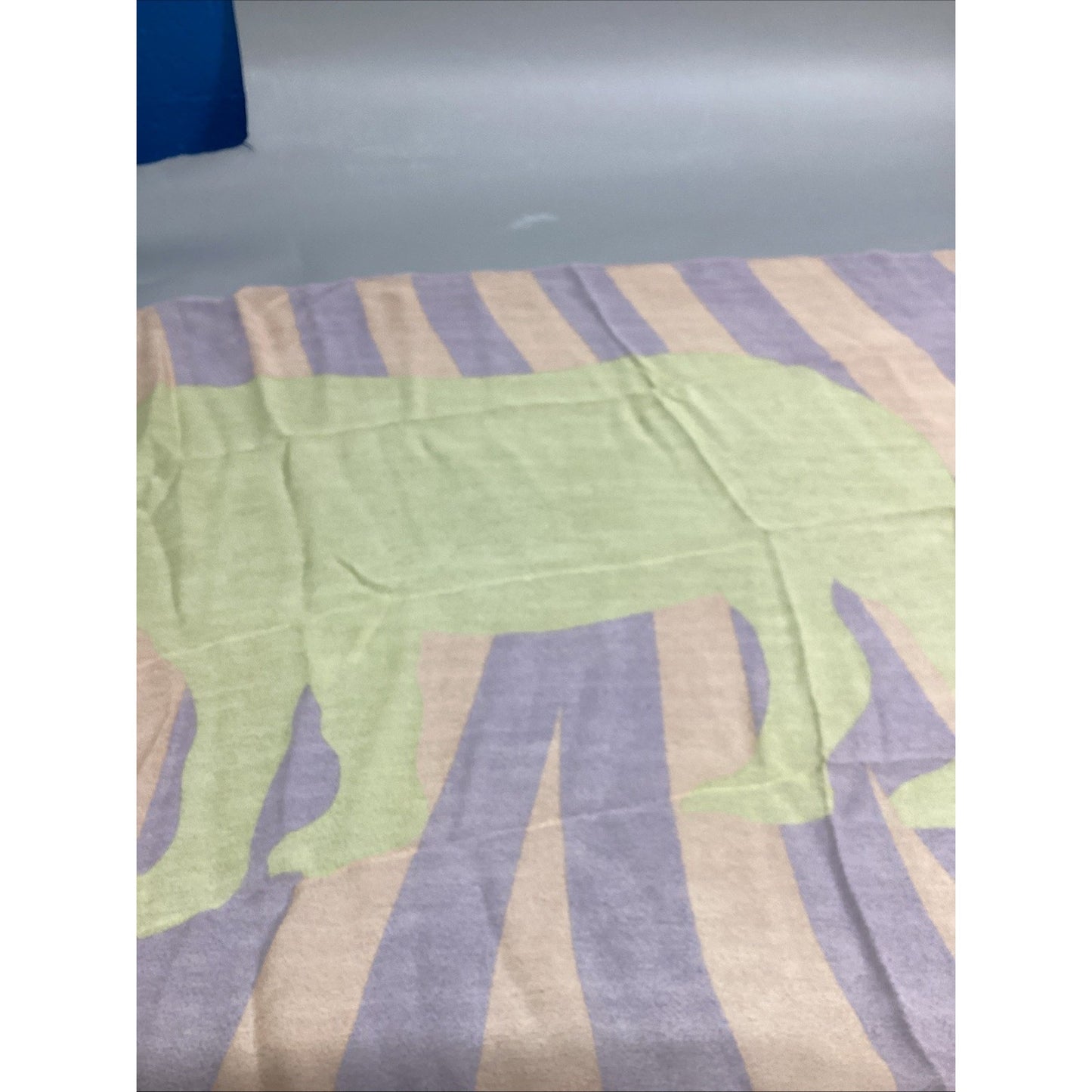 BVLGARI Silk Scarf - Adult And Baby Rhino - 100% Silk - 55x26”