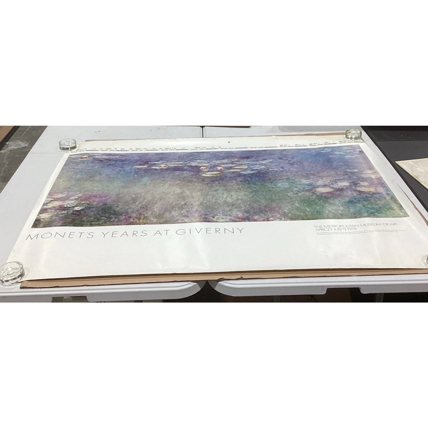 Monet's Years At Giverny 1978 Metropolitan Museum Exhibit Poster Print - 50x38”