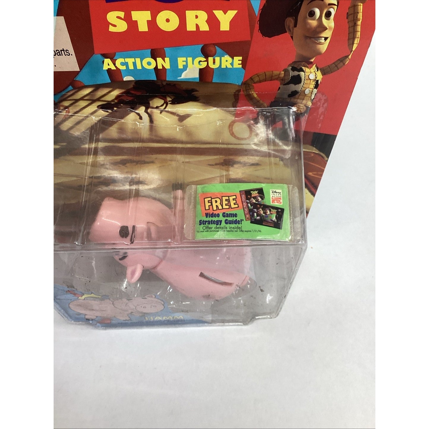 1995 Vintage Disney Pixar Toy Story Hamm Collectible Figure - New