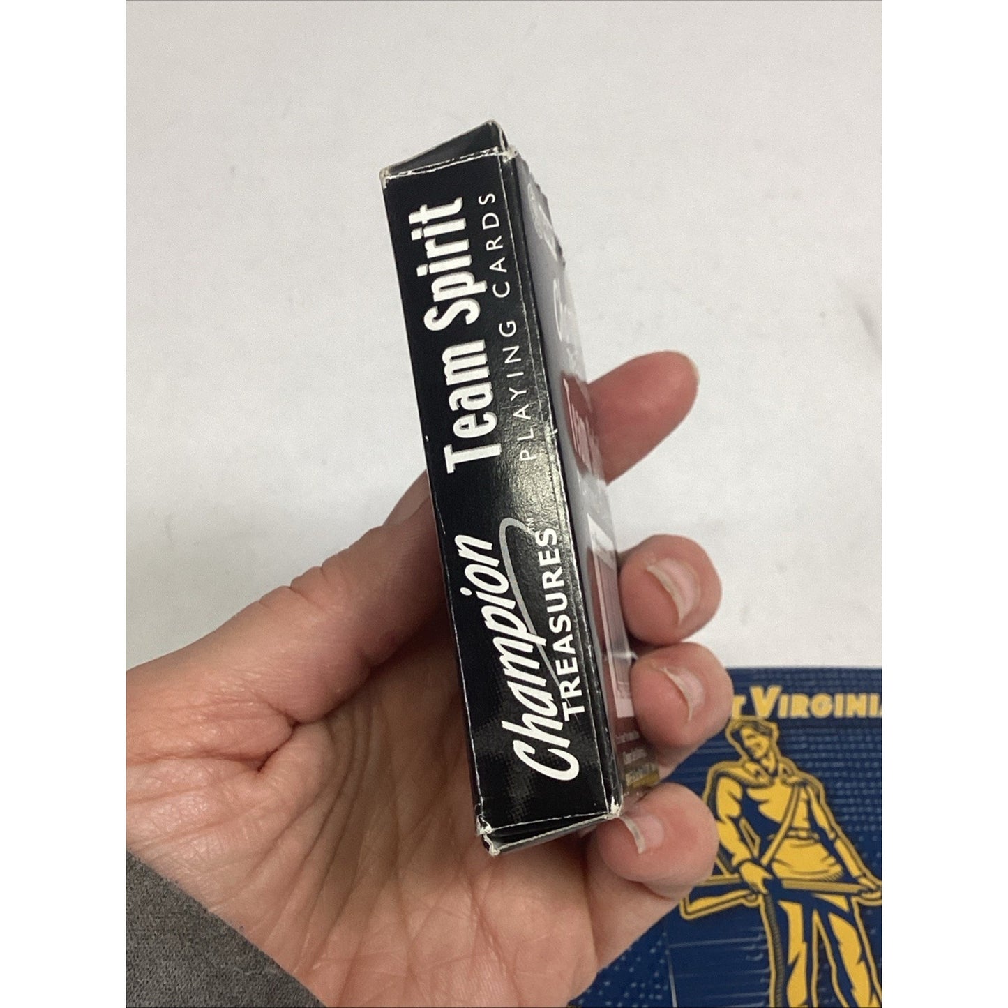 Champion Treasures Team Spirit West Virginia Mountaineers Playing Cards & Box