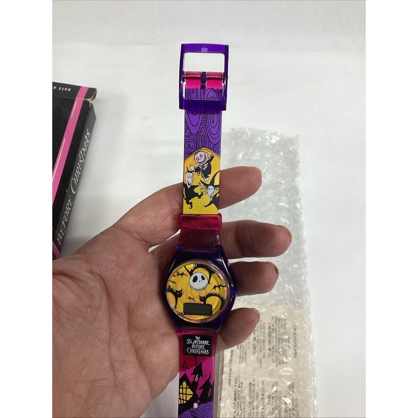 Vintage 1993 Nightmare Before Christmas Burger King Bats & Cats Promo Watch New
